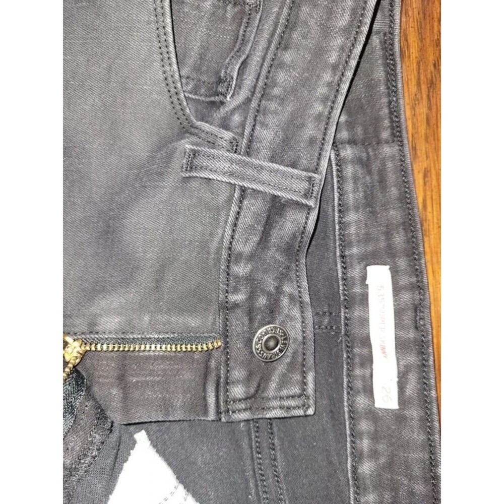 Levis Strauss 535 Jeans Women's Black Leggings Super Skinny Stretch Denim SZ 26 - Picture 5 of 5